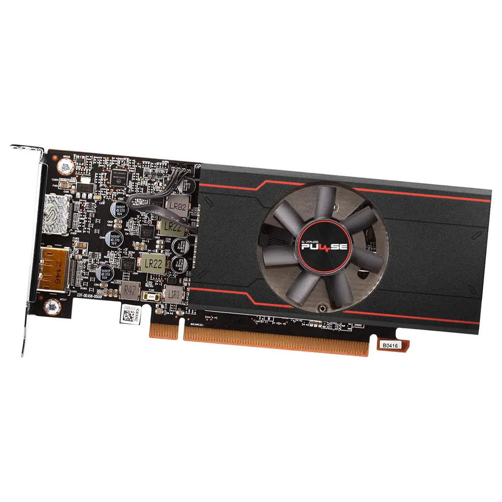 Sapphire PULSE AMD Radeon RX 6400 Video Graphics Card, 4GB GDDR6 64-Bit, PCI-Express 4.0x4, 11315-01-20G