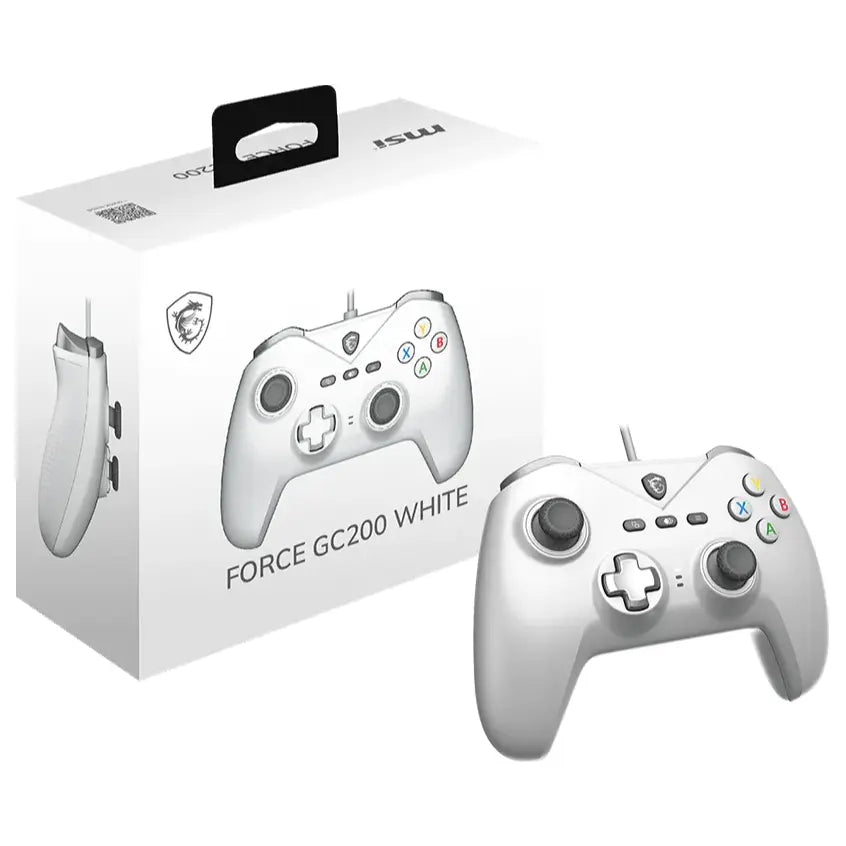 MSI Force GC200 Gaming Controller Wired for PC and Android White