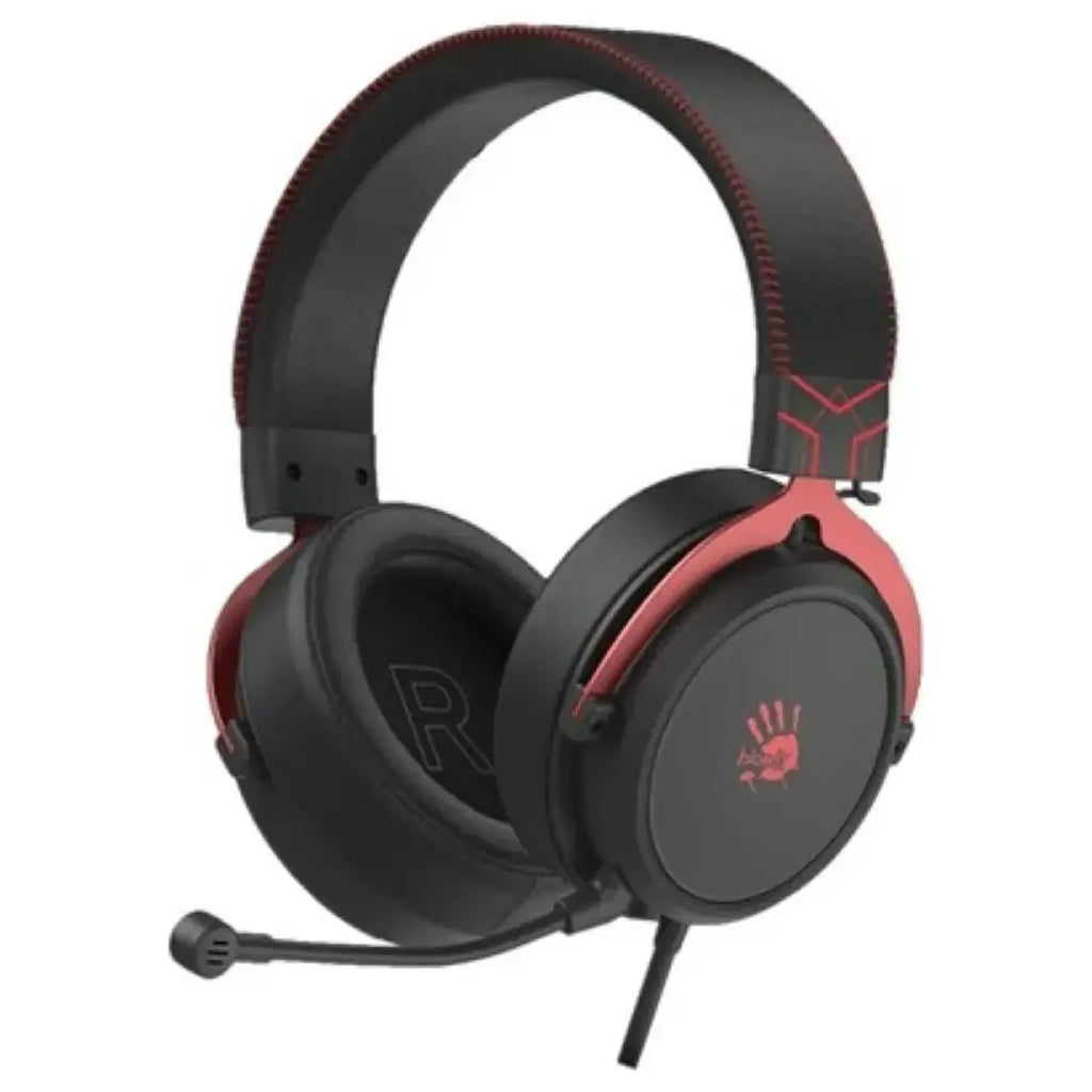 Bloody M590i RGB Gaming Headset, Virtual 7.1, 3.5mm And USB, Sports Red