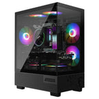 MSI PAG Pano M110A Mid-Tower Gaming PC Case, Micro-ATX Motherboard Support, 330mm GPU Support, Black