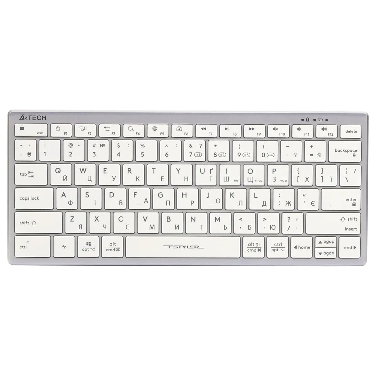 A4Tech Fstyler FBX51C Wireless Keyboard Bluetooth 2.4GHz White