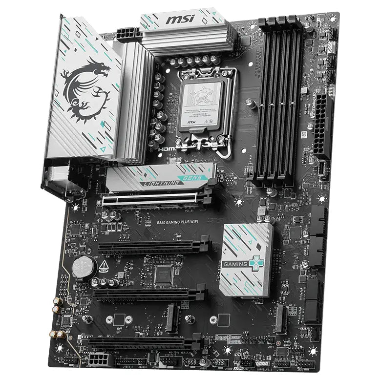 MSI B860 GAMING PLUS WIFI Motherboard LGA1851, DDR5 8800MT/s, Thunderbolt 4, 5G LAN, Wi-Fi 7