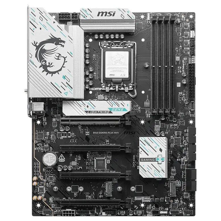 MSI B860 GAMING PLUS WIFI Motherboard LGA1851, DDR5 8800MT/s, Thunderbolt 4, 5G LAN, Wi-Fi 7