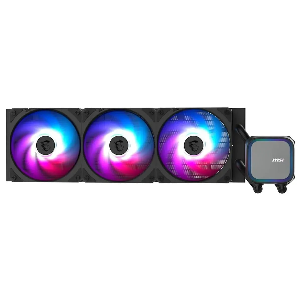 MSI MAG Coreliquid A13 360 AIO ARGB CPU Liquid Cooler, 360mm Radiator, Triple 120mm ARGB PWM Fans, Black