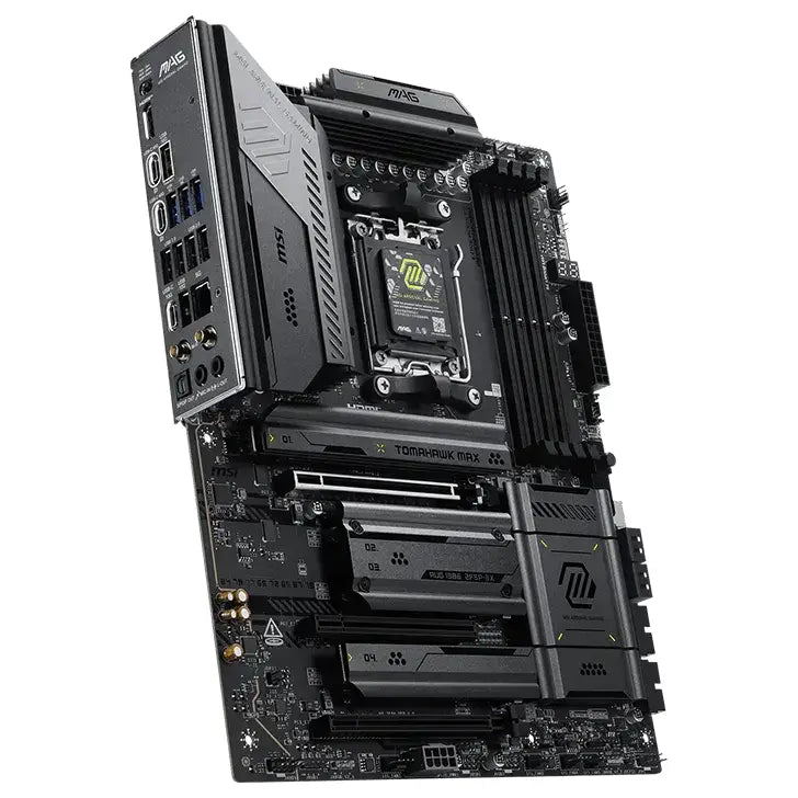 MSI MAG X870E Tomahawk Max WiFi Motherboard ATX, AMD Ryzen 9000/8000/7000, DDR5 8400+MT/s OC, PCIe 5.0, M.2 Gen5, Wi-Fi 7, 5G LAN