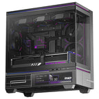 Thermalright TL-M10 VISION Mid Tower Case, 9.16' LCD Display, 4x ARGB Fans, Black