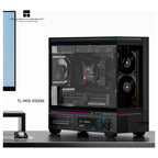 Thermalright TL-M10 VISION Mid Tower Case, 9.16' LCD Display, 4x ARGB Fans, Black