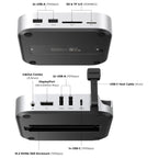 UGREEN Mac Mini M4 Dock With 4K 144Hz Display Port and SSD Enclosure, 8TB, 10Gbps, 4K 240Hz DP, USB-A and USB-C, SD and TF, Audio, 65488