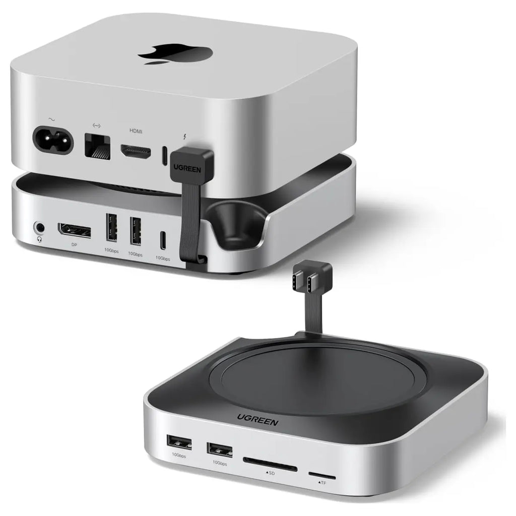 UGREEN Mac Mini M4 Dock With 4K 144Hz Display Port and SSD Enclosure, 8TB, 10Gbps, 4K 240Hz DP, USB-A and USB-C, SD and TF, Audio, 65488
