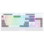 Redragon K525 Shiva Lite WG Membrane Gaming Keyboard, Type-C Wired, Full RGB, 4 Macro Keys, White
