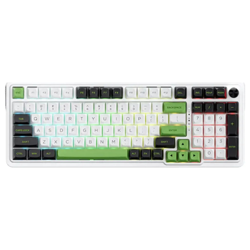Redragon EISA K686 PRO WBG Mechanical Keyboard, 3-Mode USB-C BT3.0/5.0 2.4GHz, 98 Keys, Mint Mambo Switch, RGB