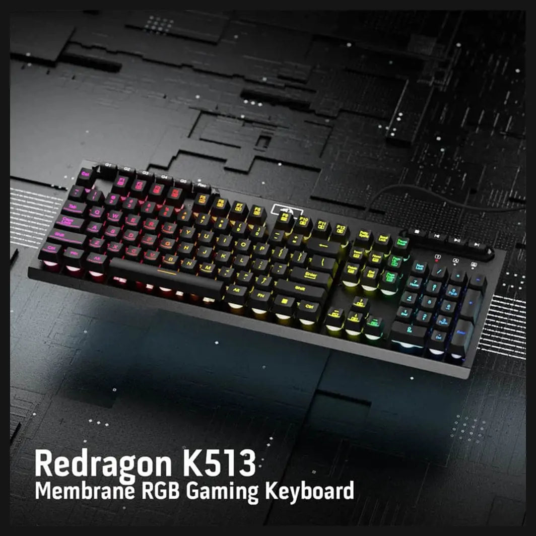 Redragon ADITYA K513 Membrance RGB 5 Macro Keys Keyboard