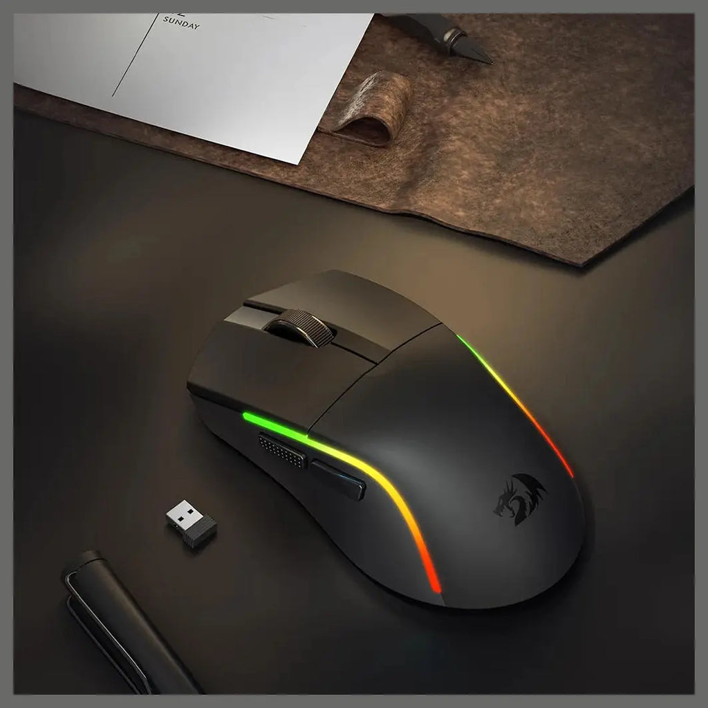 Redragon M816 PRO Deicide Gaming Mouse, Tri-Mode Wireless, 26K DPI, RGB Backlit