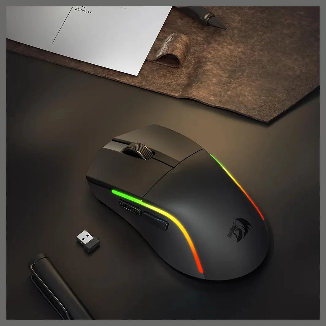 Redragon M816 PRO Deicide Gaming Mouse, Tri-Mode Wireless, 26K DPI, RGB Backlit