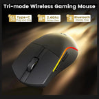 Redragon M816 PRO Deicide Gaming Mouse, Tri-Mode Wireless, 26K DPI, RGB Backlit