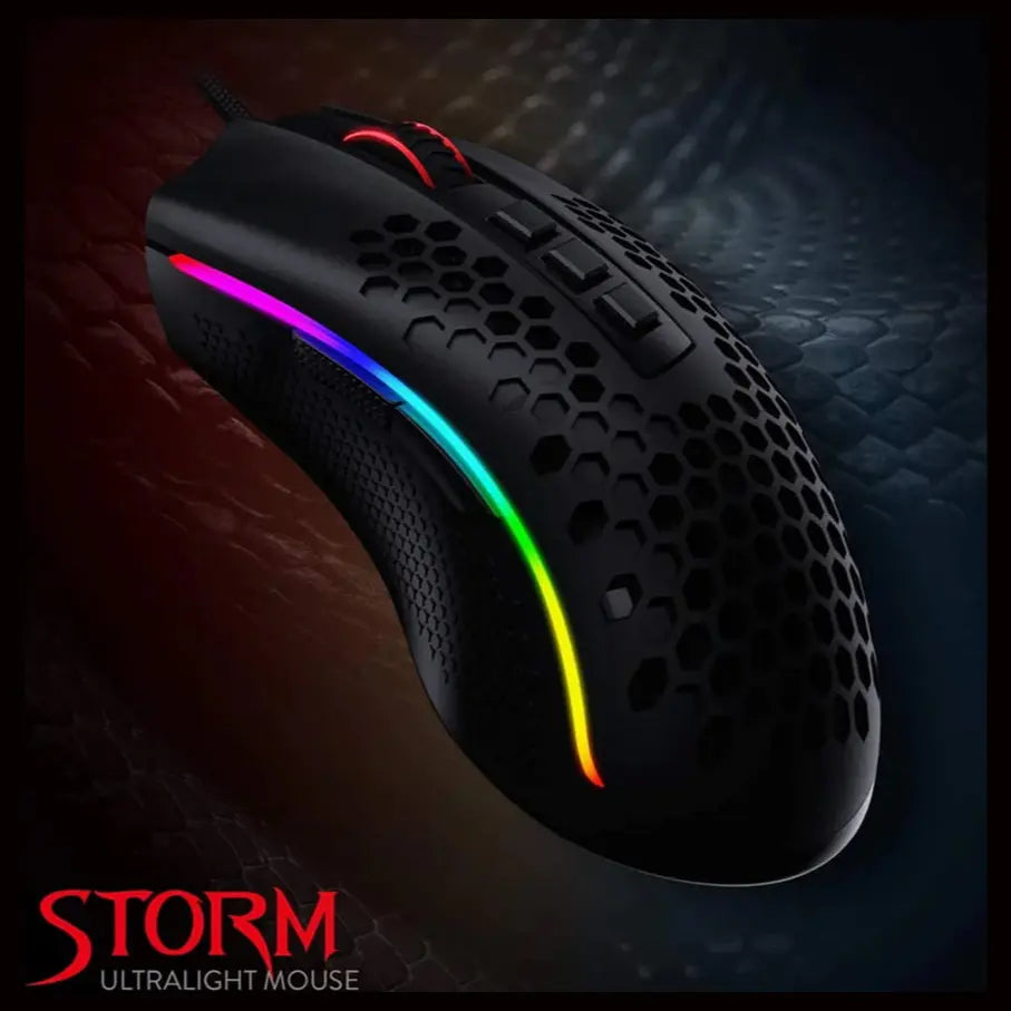 Redragon STORM M808-RGB Gaming Mouse 12400 DPI 7 Programmable Buttons 85g Black