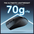 Redragon Azzmach Lite M618 Wireless Gaming Mouse 10K DPI 1K Polling Rate 70g Black