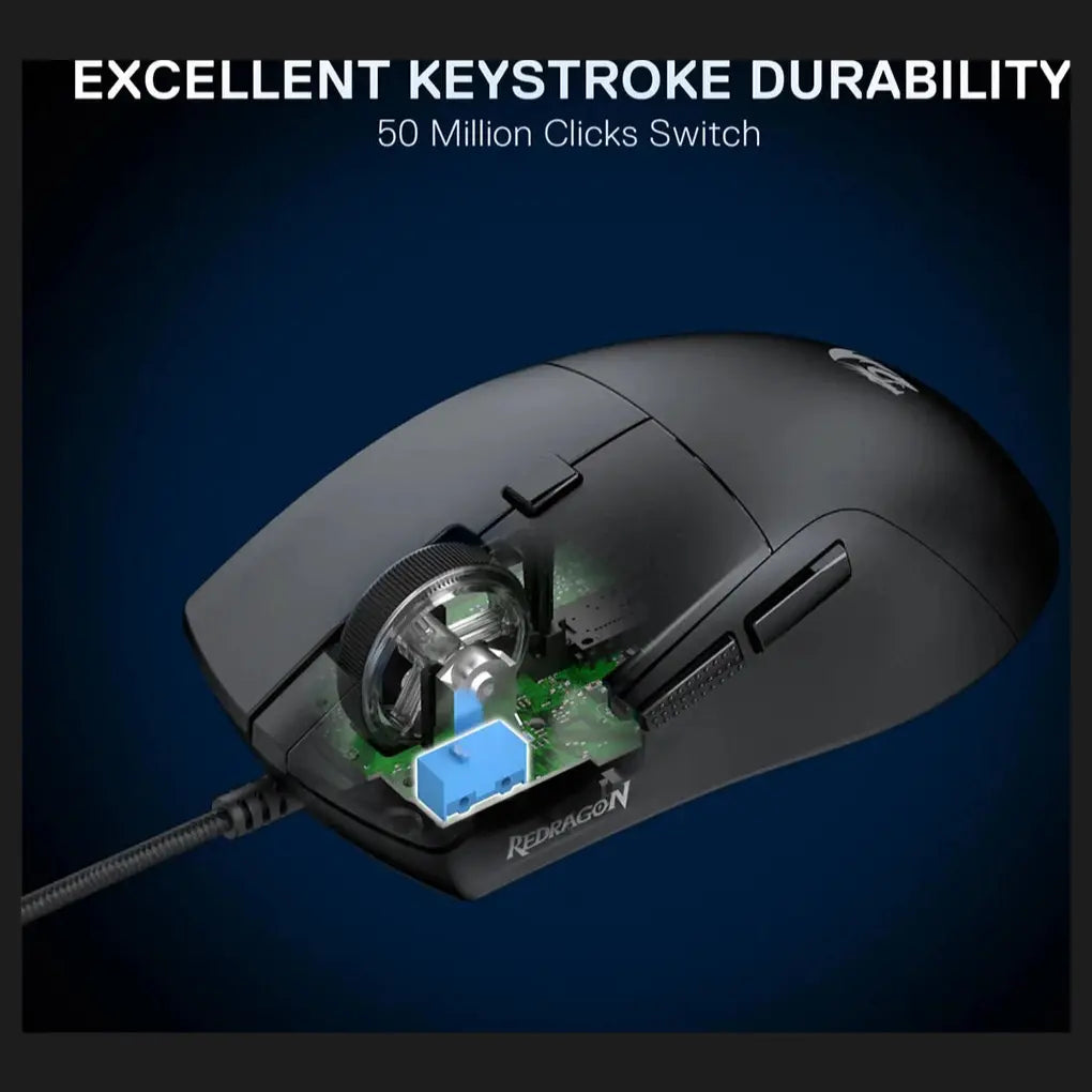 Redragon Azzmach Lite M618 Wireless Gaming Mouse 10K DPI 1K Polling Rate 70g Black
