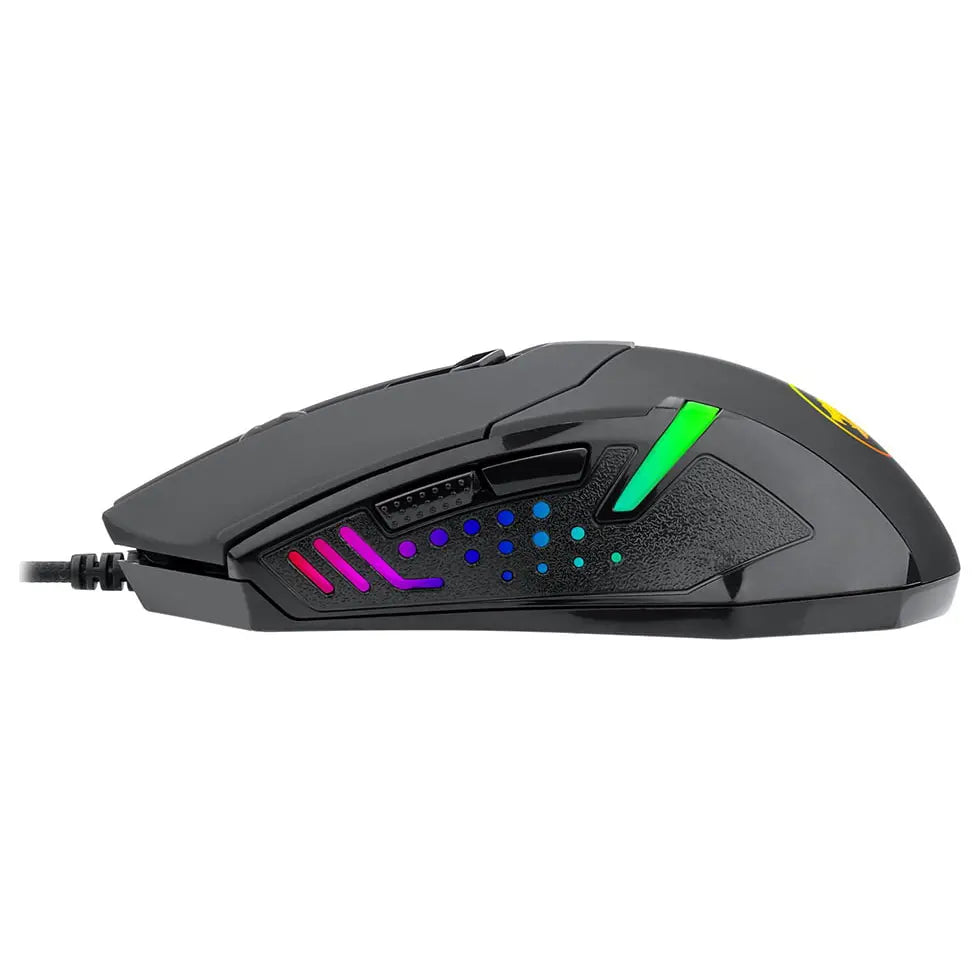 Redragon Centrophorus 2 M601 Wired Gaming Mouse, 7200 DPI, RGB, Black