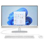 HP 23.8 Inch All-in-One 24-CR0229D PC, Intel Core i5-1334U, 8GB DDR4, 512GB PCIe NVMe M.2 SSD, 23.8 Inch FHD Touch IPS, Shell White