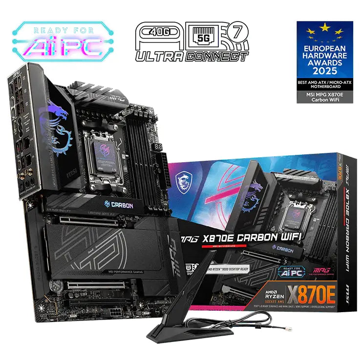 MSI MPG X870E CARBON WIFI Motherboard AM5