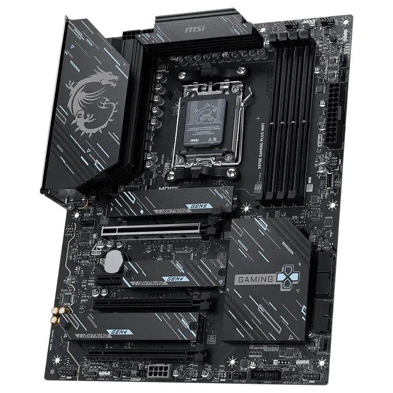 MSI X870E Gaming Plus WIFI Motherboard, AMD X870E, Socket AM5
