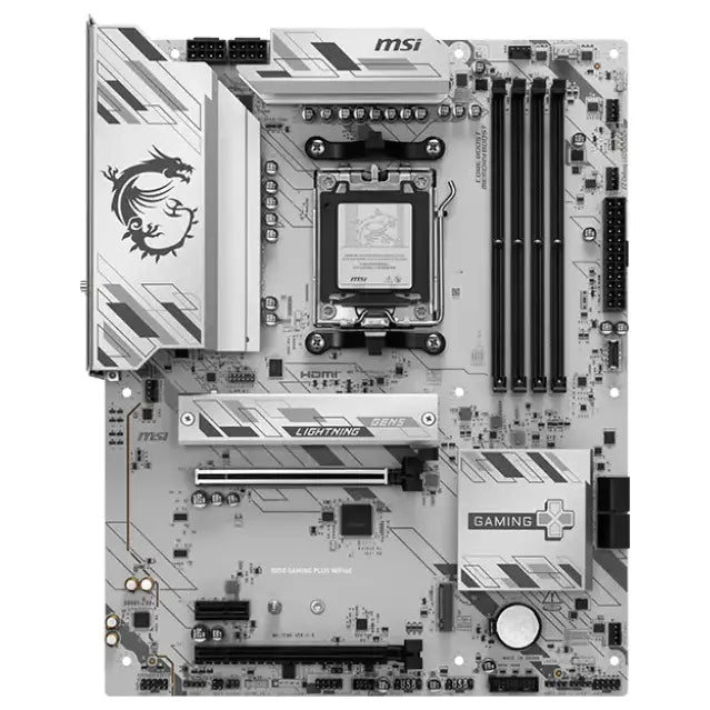 MSI B850 Gaming Plus Wifi6E Motherboard ATX Supports AMD Ryzen 9000/8000/7000 Processors AM5 DDR5 8200+MT/s PCIe 5.0 x16 M.2 Gen5 Wi-Fi 6E 5G LAN