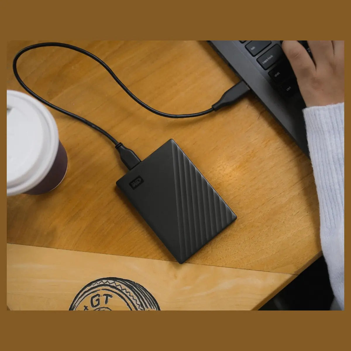 WD My Passport Portable External Hard Drive 5TB USB 3.1 and USB 3.0 Compatible Black WDBPKJ0050BBK