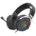 Bloody G535 Virtual 7.1 Surround Sound Gaming Headset, 50mm HD Driver, RGB Light, Detachable Mic Black and Silver