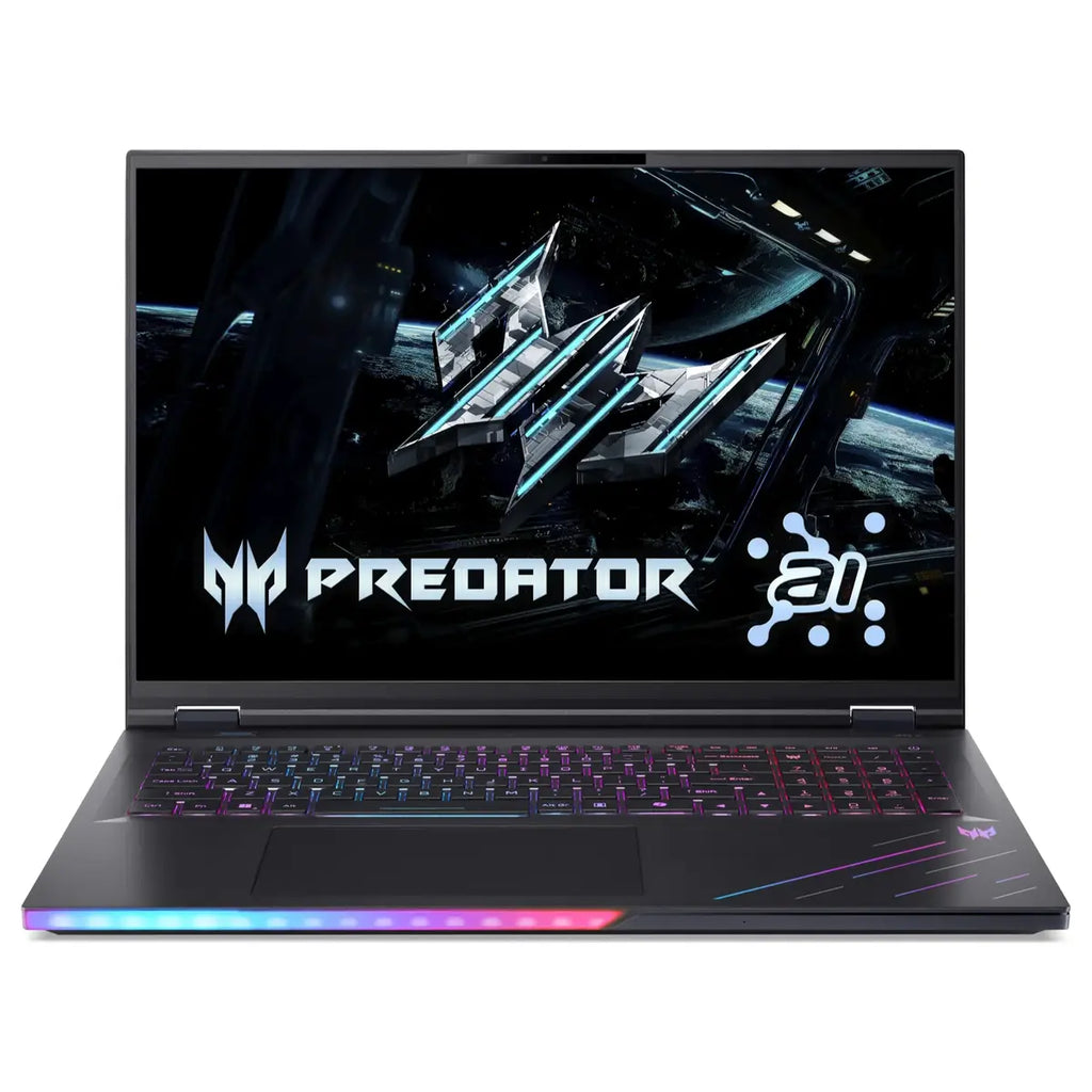 Acer Predator Helios 18 AI PH18-73-96CY Gaming Laptop Intel Core Ultra 9 275HX, 64GB DDR5, 1TB SSD, RTX 5080 16GB, 18in WQXGA 250Hz, Windows 11 Home, Black (Official Warranty)