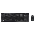 Logitech MK270R Wireless Keyboard and Mouse Combo Full-Size Keyboard, Black