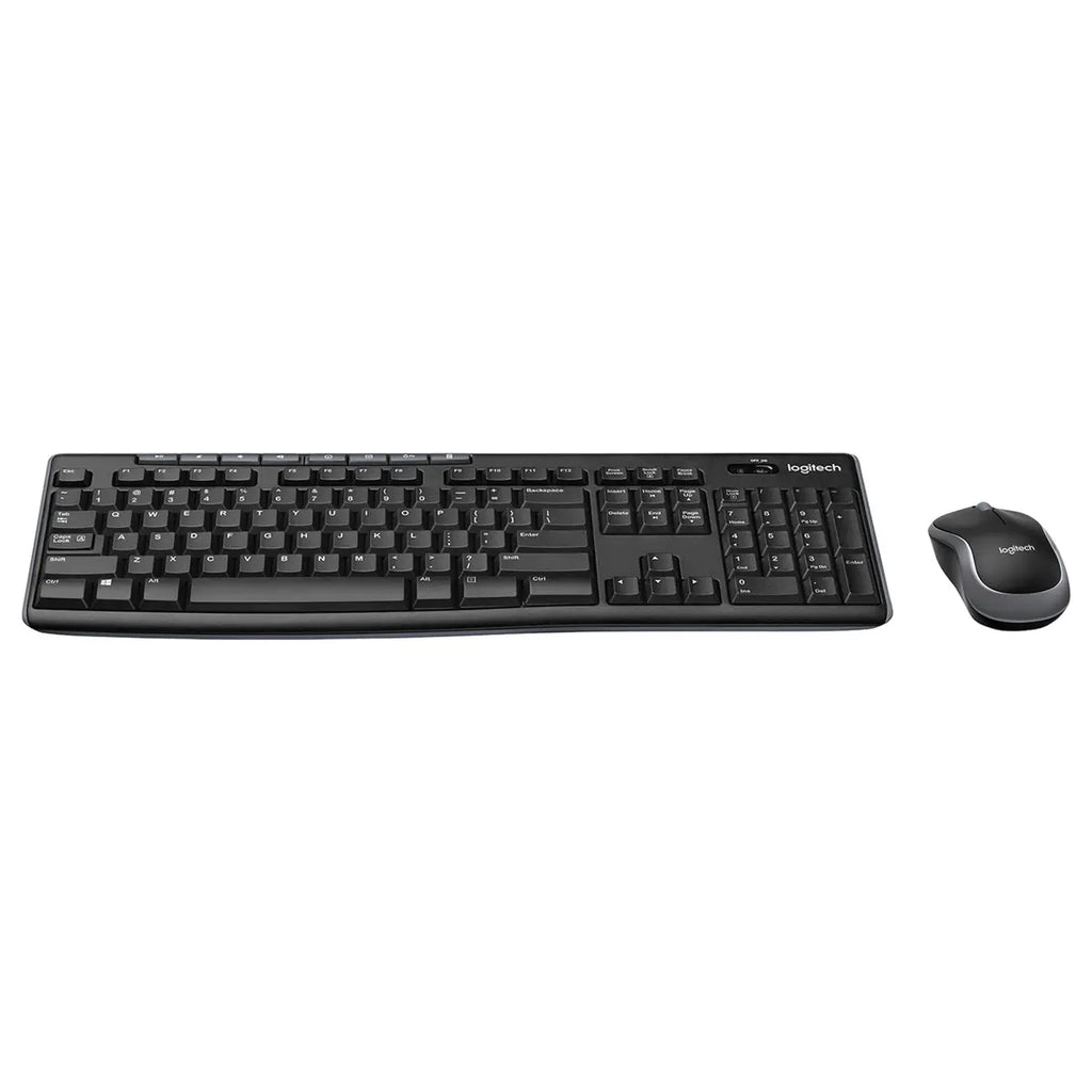 Logitech MK270R Wireless Keyboard and Mouse Combo Full-Size Keyboard, Black