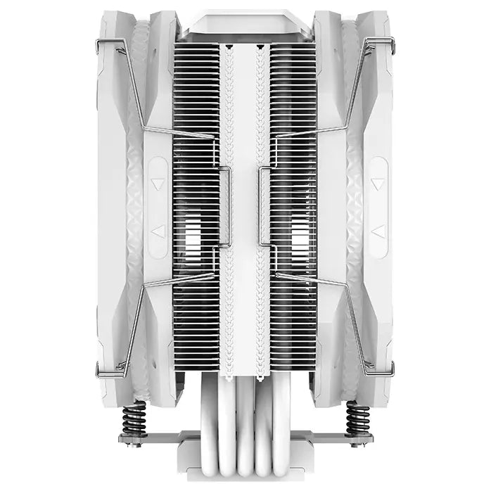 DeepCool AS500 PLUS WH CPU Cooler, Dual 140mm PWM Fans, All White, R-AS500-WHNLMP-G