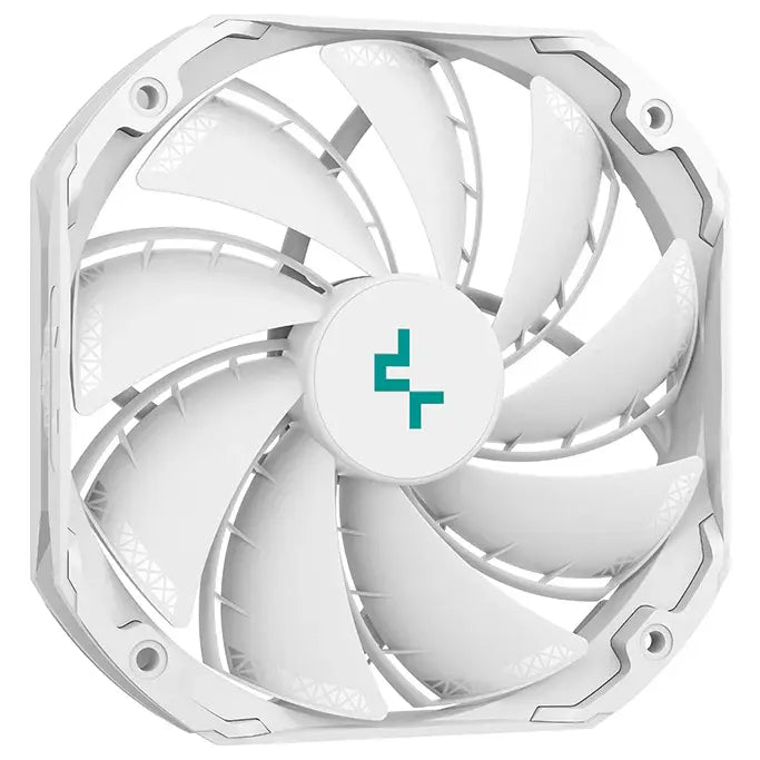 DeepCool AS500 PLUS WH CPU Cooler, Dual 140mm PWM Fans, All White, R-AS500-WHNLMP-G