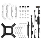 DeepCool AS500 PLUS WH CPU Cooler, Dual 140mm PWM Fans, All White, R-AS500-WHNLMP-G