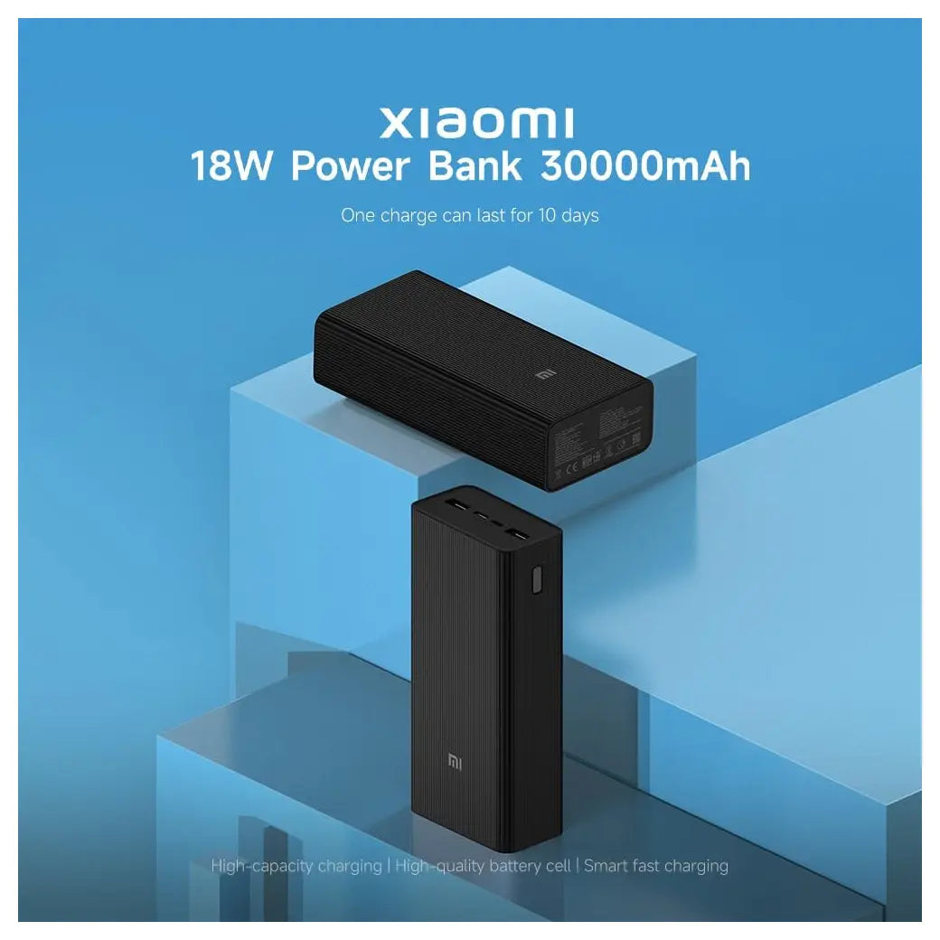 Xiaomi 18W Power Bank 30000mAh, Black