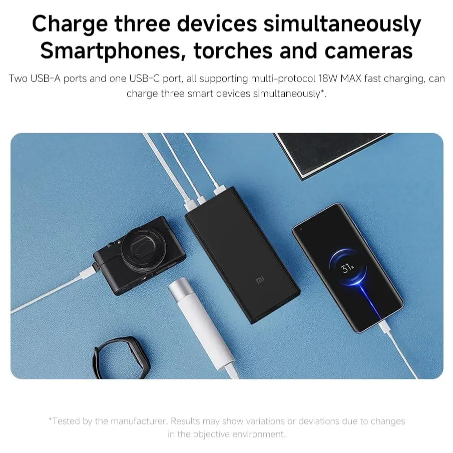 Xiaomi 18W Power Bank 30000mAh, Black