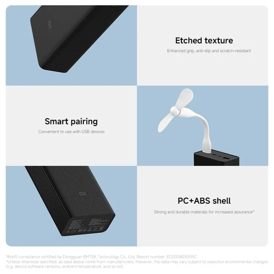 Xiaomi 18W Power Bank 30000mAh, Black