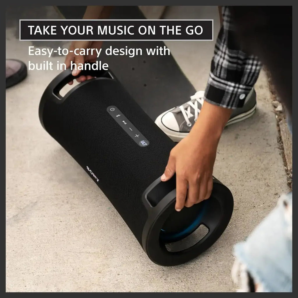 Sony ULT FIELD 7 Wireless Portable Speaker, Bluetooth, IP67 Waterproof, 30h Battery, Karaoke, Black