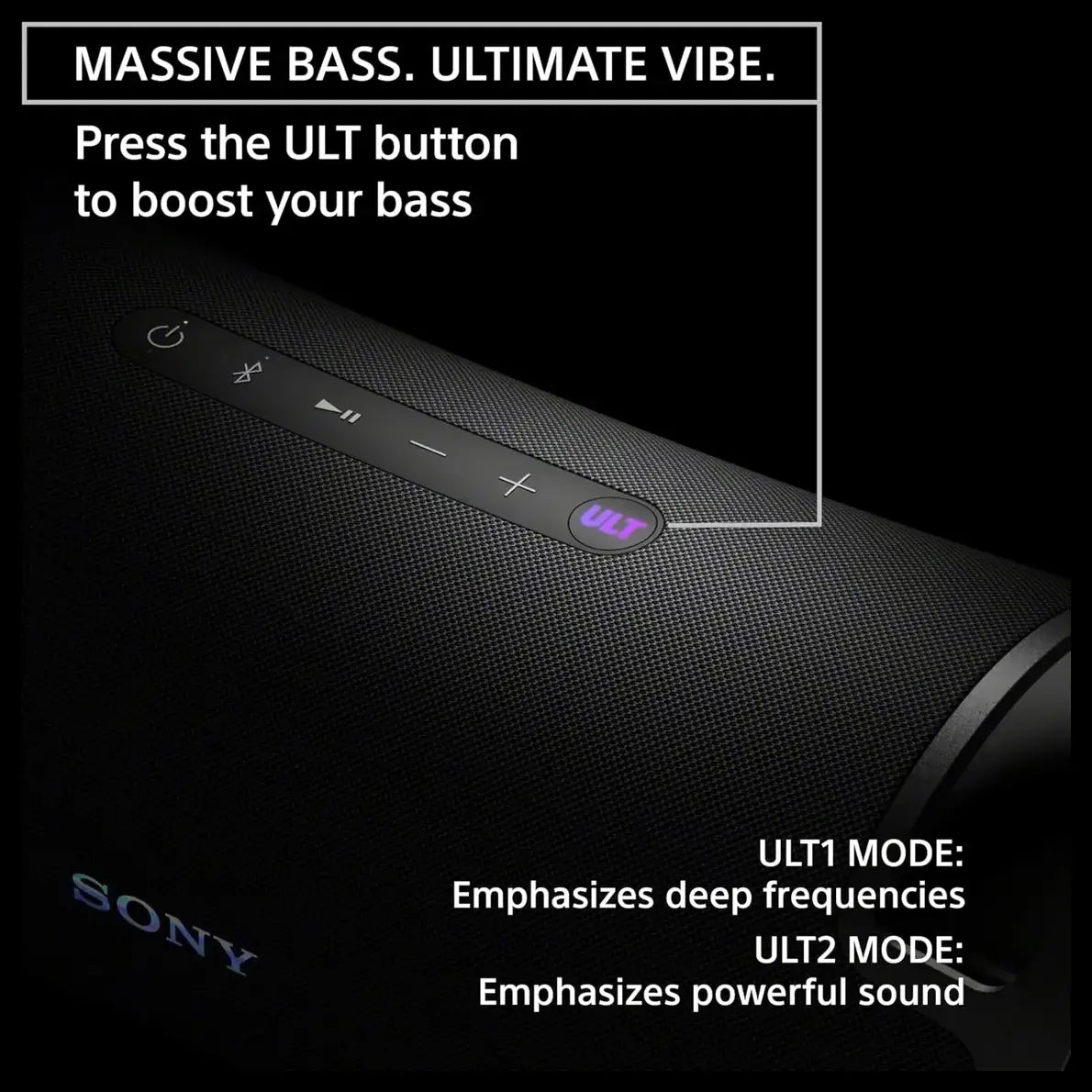 Sony ULT FIELD 7 Wireless Portable Speaker, Bluetooth, IP67 Waterproof, 30h Battery, Karaoke, Black