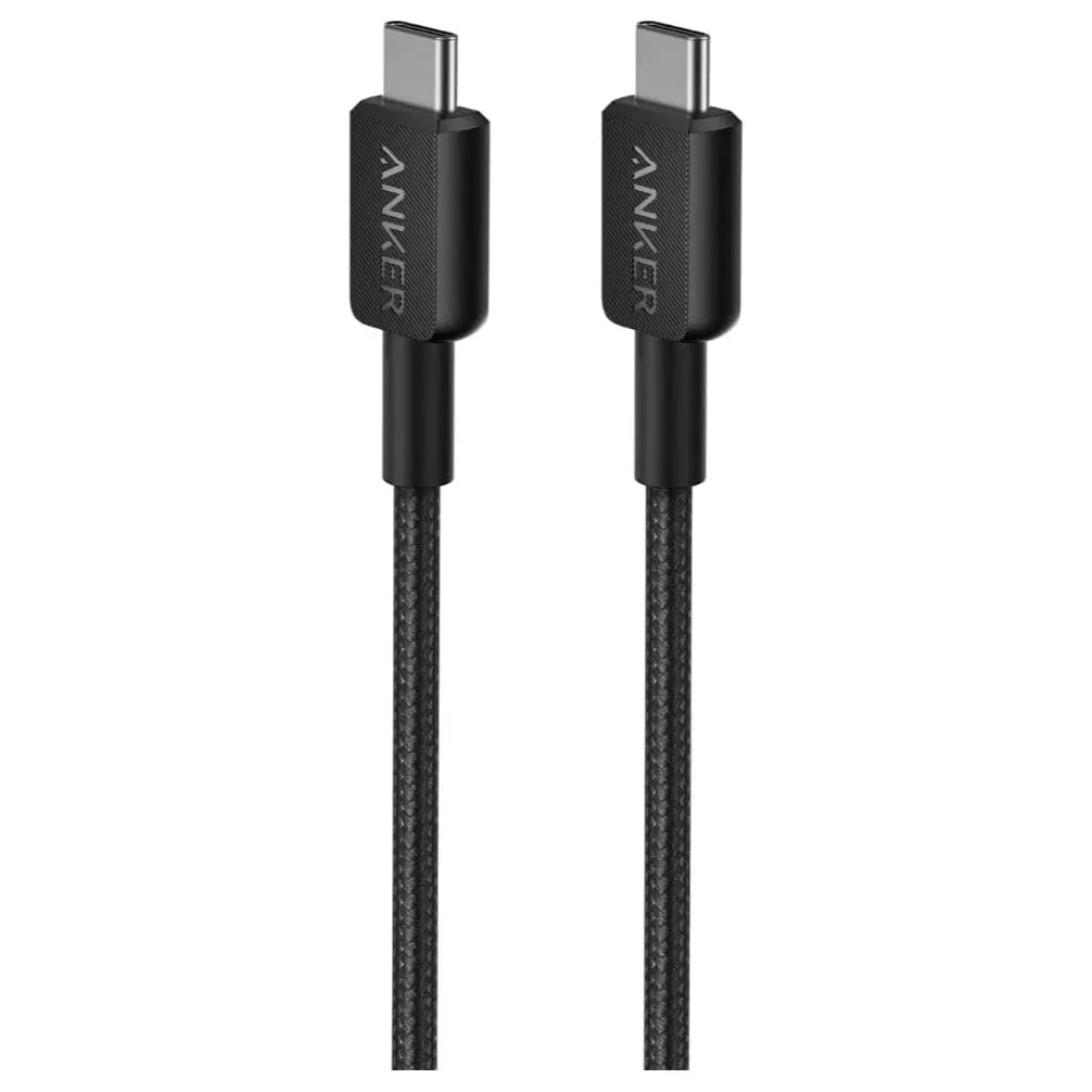 Anker 322 USB-C to USB-C Charging Cable 6ft 60W 3A Braided Black