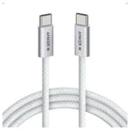 Anker Zolo USB-C to USB-C Charging Cable, 240W, 6ft, Braided, White