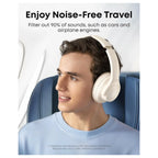 Anker Soundcore Q20i Hybrid Active Noise Cancelling Headphones Wireless Over-Ear Bluetooth, 40H ANC Playtime, Hi-Res Audio, White