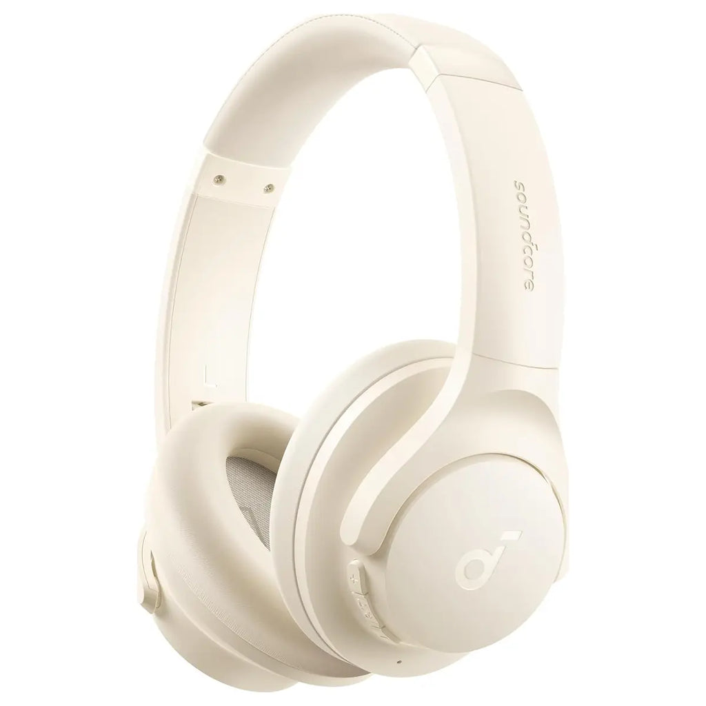 Anker Soundcore Q20i Hybrid Active Noise Cancelling Headphones Wireless Over-Ear Bluetooth, 40H ANC Playtime, Hi-Res Audio, White