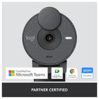 Logitech Brio 305 Webcam, Full HD 1080P, USB C, Privacy Shutter