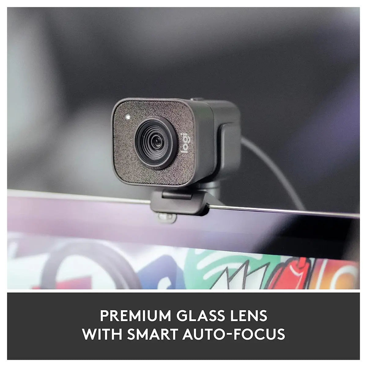 Logitech StreamCam Webcam, Full HD 1080P 60FPS, 78 Degree FOV, USB-C, Smart Auto-Focus, Full HD Vertical Video, Black 960-001281