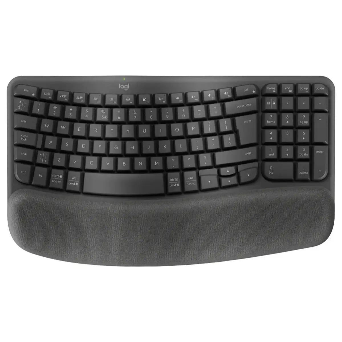 Logitech Wave Keys and Lift Vertical Mouse Ergonomic Wireless Keyboard and Mouse Combo Black 920-013635