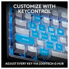 Logitech G Pro X TKL Rapid Tenkeyless Wired Gaming Keyboard, Magnetic Analog Switches, RGB, White 920-012148