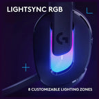 Logitech G522 Lightspeed Wireless Gaming Headset Tri-Connect Lightspeed Bluetooth USB-A To C LIGHTSYNC RGB Black