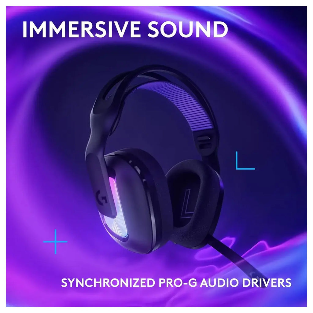 Logitech G522 Lightspeed Wireless Gaming Headset Tri-Connect Lightspeed Bluetooth USB-A To C LIGHTSYNC RGB Black